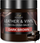 Leather Recoloring Balm and Scratch Repair Kit, Dark Brown Leather Restorer for Couches, Furniture, Car Seats, Leather Paint & Stain for — 1