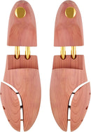 Cedar Shoe Tree for Men Women Red Cedar Wooden Shoe Trees with Twin Tubes — 1