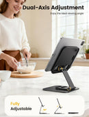 Lamicall Adjustable iPad Stand for Desk, Ultra-Slim Foldable, 360° Rotation photo 3