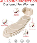 XINIFOOT 3 Pairs Heel Insoles, Shoe Insoles with Heel Grips, Sponge Shoes Pads Heel Cushions, Comfort Shoe Insoles for Loose Shoes, Feet Pain Relief, Women 5-9 Flesh Round — 2