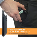 Phone Card Holder, Leather Phone Wallet Stick On Card Holder Back of Phone photo 3