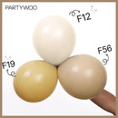 PartyWoo Neutral Balloon Arch Kit 142pcs Different Sizes of 18 12 10 5 Inch | Brown-3305 — 4