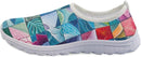 Daily Low Top Slip On Floral Print Sneaker Breath Mesh Insole Shock Absorb Thick Outsole Relax Leisure Shoe - Mosaic — 7