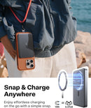 TORRAS MiniMag Power Bank,Ultra-Slim 10,000mAh Magnetic Wireless Portable Charger, 22.5W Fast Charging iPhone 18 Pro Magnetic Battery Pack for iPhone 18 Pro Max/17 Pro/Air/16/15/14/13/12, Gray photo 4