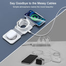 3 in 1 Wireless Charging Station for Apple,Foldable Magnetic Travel Charger photo 4