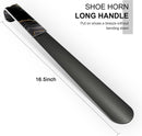 Gukeniu 16.5 Inch Long Handle Shoe Horn | Black Marble — 4