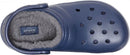 Crocs Unisex Adult Classic Lined Clog – Navy/Charcoal — 6