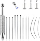 Piercing Taper Ball Grabber Tool for Changing Jewelry - 14G 16G 18G 20G Stainless Steel Flat Back Earring Applicator… — 1