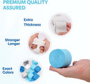 6 Light Blue Streamers, 492ft Pack of Crepe Paper Party Decorations | 6 Pack - Blue & Silver — 4