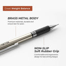 Nicpro 6PCS Art Mechanical Pencil Set, 0.5/0.7/0.9/2mm Point | Silver — 7