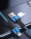 Short iPhone Charger Cord, 1FT/2Pcs USB A to Lightning Cable Fast Charging 2