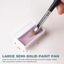 Fuumuui CREAMORA Watercolor Paint Set 24 Color Opaque Semi-Solid Muted Gray Tone Paint | for Soft Gradient, Professional Adult Beginner Artist Supplies for Realistic Landscape Hobbyists Art Painting | Low-key | 1 Count (Pack of 1) — 5