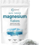 Micro Ingredients Magnesium Flakes, 6lbs | Great Alternative to Epsom Salt for Foot & Body Bath Soaks | High Absorption | Natural Magnesium Chloride Minerals | Relaxation & Skin Hydration Support — 1
