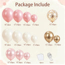 Blocesa Pearl Pink and Gold Balloons Arch Kit Double Stuffed,Party Decor. | Pink Gold — 2