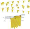 Gold Pennant Banner Flags 4 Strings - 48 Flags | Gold (Metallic) — 1