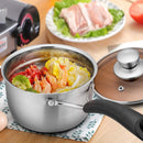 TeamFar Saucepan with Lid, 2 qt Sauce Cooking Pot Milk Pan Stainless Steel — 7
