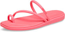 Crocs Women's Miami Toe Loop Sandals | Square Toe Flat | Flexible Straps | Croslite Foam Footbed | 6 | Guava — 1