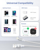 Aioneus Short iPhone Charger Cord 1ft 2Pack, Apple Certified USB A to Lightning Cable 1 Foot Nylon Braided Short iPhone Cable Fast Charging for iPhone 14 13 12 11 Pro Max XR XS 8 7 6 Plus SE 7