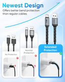 SUNGUY USB to USB C Cable, 3Pack [3.3FT+3.3FT+6.6FT] 3A Fast Charging Extra Durable USB A to C Cable for Car Android Auto/Carplay, Compatible with i-Phone 17 16 15 Series, Samsung, Moto, TypeC Devices 3