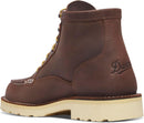 Danner 6" Bull Run Steel Toe Work Boots for Men - Brown Heel — 2
