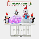Christmas Inflatable Decoration, Sida-Earcy 10FT Polar Bear Snowball Igloo Lighted Blow Up Christmas Decorations Outdoor with Colorful Rotating LED Lights for Christmas Yard, Garden, Lawn — 6