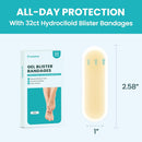 Promifun Waterproof Hydrocolloid Blister Bandages - Gel Pads for Foot, Toe Healing & Prevention (32ct, Spot Pack) — 7