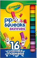 Crayola Pip Squeaks Skinnies Washable Marker Set (16ct), Mini Markers for Toddlers, Thin Coloring Markers for Kids, Spring Crafts Supplies — 1