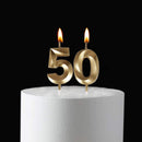 50th Birthday Candles,Gold Number 50 Cake Topper for Birthday Decorations Party Decoration | : — 4