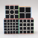 CFMOUR Original Speed Cube Set, 2x2 3x3 4x4 5x5 Carbon Fiber Cube Bundle for Kids, Smooth Original Cube — 5
