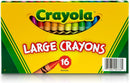 Binney & Smith Crayola(R) Large Crayon Set, Lift-Lid Box, Assorted Colors, Box Of 16 | 16 Count (Pack of 1) — 1
