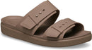 Crocs Women's Brooklyn Buckle Low Sandals – Latte — 8