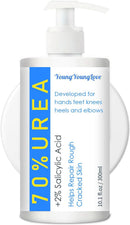 10.1 Oz - Urea Cream 70% plus Salicylic Acid 2% for Dry Cracked Feet, Heels, Knees, Elbows and Hands, Moisturizes, Softens and Removes Calluses Dead Skin - Dark Blue — 1