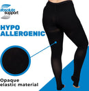 Up to 7XL Plus Size Compression Pantyhose 20-30mmHg for Women with Open Toe | XX-Large | Black — 2