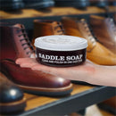 Fiebing's Black Saddle Soap for Leather 2-Pack (12 oz Tin) - Leather Cleaner & Conditioner to Soften, Protect & Restore Leathercraft - Soap for Car Seat, Couch, Shoe, Purse, Boot, Bag, & Saddles — 3
