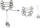 Zooshine 4Pcs Difficult Brain Teaser Metal Puzzles for Kids Adults — 5