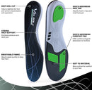VALSOLE Plantar Fasciitis Orthotic Shoe Inserts,Athletic Running Insoles for Women and Men,Arch Support Gel Comfort Shoe Insoles,Relieve Fallen Arch,Flat Feet,metatarsalgia,Pronation,Heel Pain… - Gray — 2