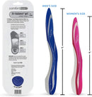 Comfort Zone Tri-Balance 3/4-Length Gel Insoles for Men, 8-12, 3-Pack — 3
