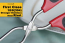 HINMAY Stainless Steel Scissor Tongs 10-Inch and 12-Inch Set, Set of 2 — 3