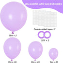 RUBFAC 87pcs Lavender Balloons Different Sizes 18 12 10 5 Inches for Garland Arch, Premium Pastel Latex Balloons for Birthday Party Wedding Baby Shower Bridal Shower Decorations | Pastel Purple — 2