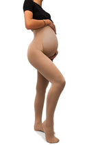 Ames Walker 20-30 mmHg Maternity Compression Pantyhose | Queen | Beige — 3