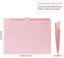 SKYDUE Expanding File Folder, Accordion File Organizer with 8 Pockets, Expandable Document Paper Receipt Holder for School Office Hospital, Letter/A4 Size Pink — 5