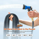 Flexi Hose Expandable Garden Hose with 8 Function Nozzle, 50FT - Lightweight Retractable Garden Hose, Water Hose - No-Kink Flexibility, 3/4 Inch Solid Brass Fittings and Double Latex Core — 5