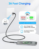 SUNGUY USB to USB C Cable, 3Pack [3.3FT+3.3FT+6.6FT] 3A Fast Charging Extra Durable USB A to C Cable for Car Android Auto/Carplay, Compatible with i-Phone 17 16 15 Series, Samsung, Moto, TypeC Devices 2