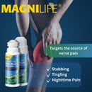 Magnilife DB Nerve Relief Roll On, 3 Oz, Topical Nerve Pain Relief for Feet, Legs, Hands & Arms, Helps Soothe Stabbing, Burning & Tingling Discomfort, Fast-Absorbing, Non-Greasy & Unscented Formula — 3