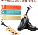 Shoe Stretcher Men Women, Boot Stretcher, 2/4-way Adjustable Shoe Stretchers to Stretch Length/Width | wood — 4