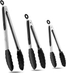 Good Grip Cooking Tongs with Silicone Tips, Set of 3-7" 9" and 12" — 1