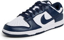 Nike Mens Dunk Low Retro - White Midnight Navy White — 1