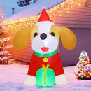 COMIN 5FT Christmas Inflatables Cavalier King Charles Puppy Yard LEDs Decor — 7