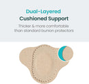 Promifun Bunion Pain Relief Pads to Wear with Shoes - 24 ct Bunion Cushion - Moleskin Protect Feet for Men and Women - Water-Resistant Self-Stick Adhesive (Multi-Size) | 24 Count ( Multi-size) | Beige — 4