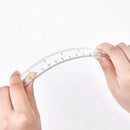 Unjoo Clear Plastic Ruler 6 Inch+12 Inch Straight Ruler, for School, Office | 6inx12in/2pcs | 6inx12in — 3
